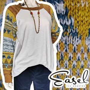 Easel Los Angeles Multicolor Knit Sweater